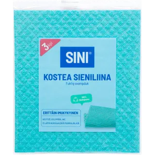 Sini niiske käsnlapp 18x20cm 3tk