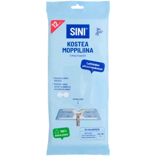 Sini niiske põrandalapp 42x30cm 12tk