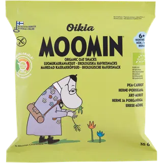 Muumi Oikia Muumi ökoloogiline kaerakrõps herne ja porgandiga 35g