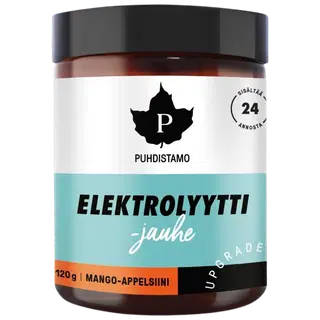Puhdistamo elektrolüütide pulber mango-apelsiini 120 g
