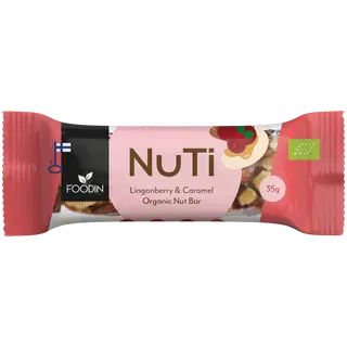 FOODIN NUTI BAR PUOLUKKA-KINUSKI 35G LUO