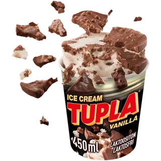 Tupla Vanillijäätis laktoosivaba 450 ml