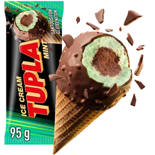 Tupla Laktoosivaba Jäätis Mint koonuses 95 g/150 ml