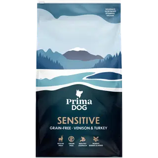 Prima Dog teraviljata täissööt koertele hirve, kalkunilihaga 10kg