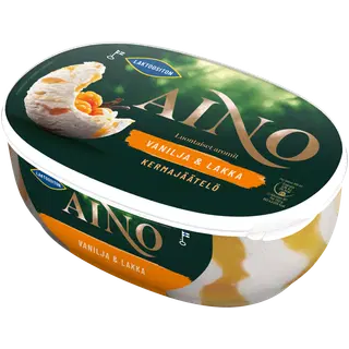 Aino Laktoosivaba vanilje-muraka jäätis 900 ml/500 g
