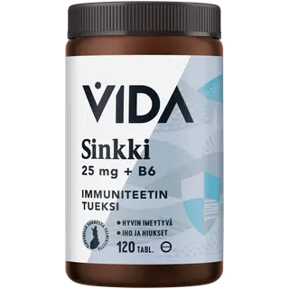 Vida B6 tsinkiabletid 120 tk