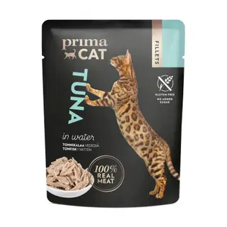 Prima Cat täissööt kassidele tuunikalaga, 50g