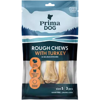 Primadog kalkuni-astelpaju närimispulgad koertele S 10cm 105g