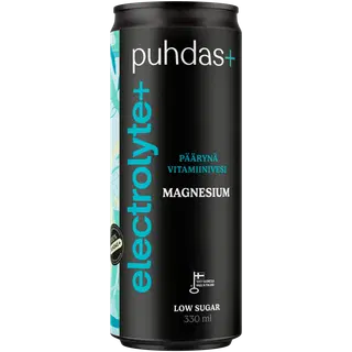 PUHDAS+ Electrolyte+ Vitamiinivesi Pirn 330 ml
