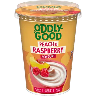 Oddlygood sojavahepala virsiku-vaarikamaitseline, 400 g