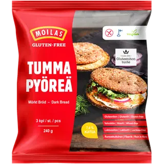 Moilas Gluteenivabad Tumedad Palaleivad 3 tk 240 g