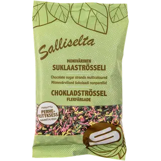 Salliselta shokolaadiströssel 100g mitmevärvilised