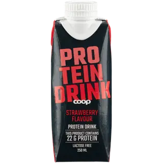 Coop Proteiinijook maasikamaitseline, 250 ml