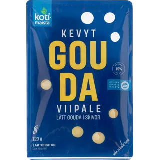 Kotimaista lahja Gouda viilutatud juust, 120 g