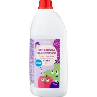 Coop segujoogi suhkruvaba kontsentraat 1+3 1,5l