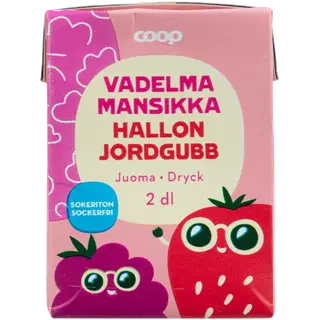 Coop vaarika-maasika suh.vaba jook 200ml