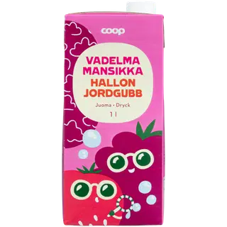 Coop vaarika-maasika mahlajook 1l