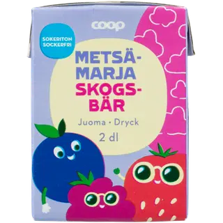 Coop metsmarja suhkruvaba jook 200ml