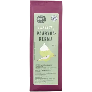 Herkku pirni-kooremaitseline roheline tee 80g