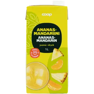 Coop ananassi-mandariinijook 1L