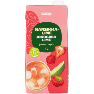 Coop maasika-laimijook 1L