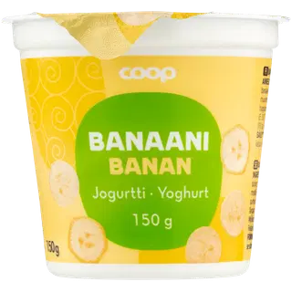 COOP banaanijogurt 150g