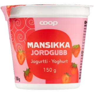 Coop maasikajogurt 150g