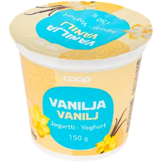 Coop vanillijogurt 150 g