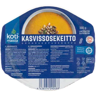 Kotimaista Köögiviljapüreesupp Gluteeni-Ja Laktoosi
