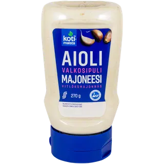 Kotimaista küüslaugumajonees aioli 270 g