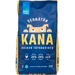 Kotimaista täissööt koerale kanaga 3kg