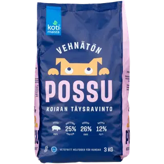 Kotimaista täissööt koerale sealihaga 3kg