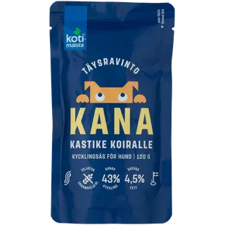 Kotimaista kanakaste koerale 120g