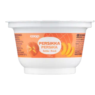 Coop virsiku kohupiimakreem, 150 g