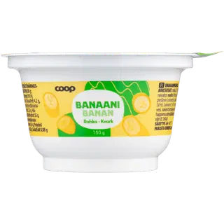 Coop banaani kohupiimakreem, 150 g