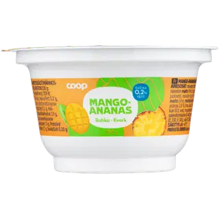 Coop mango-ananassi kohupiimakreem 0,2%, 150 g