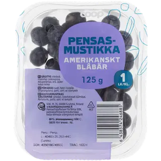 Mustikad 125 g Coop