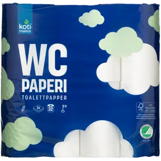 Tualettpaber Kotimaista 3-kihiline 32 rulli