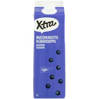 Xtra mustikasupp suhkruvaba 1l