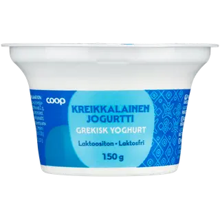Coop Kreeka jogurt 2%, laktoosivaba, 150 g