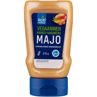 Kotimaista vegan majonees mango-habanero pipraga, 270g