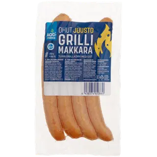 Kotimaista grillvorst juustuga 4tk/250g