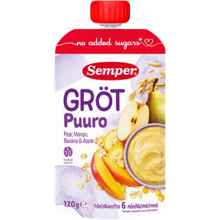 Semper pirni-mango puder 120 g, alates 6-elukuust