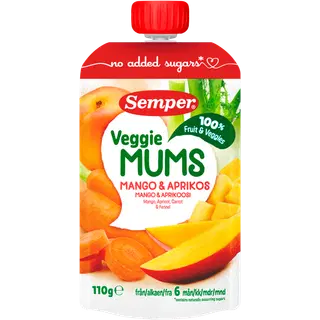 Semper Vegg Mums mango-marjapüree 6k 110g