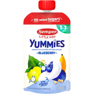 Semper Yummies smuuti mustika 120g 1-3a