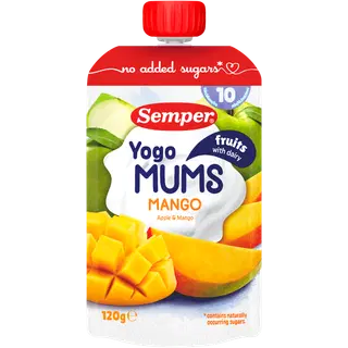 Semper jogurt mango ja õuntega lastele 120 g, alates 12-elukuust