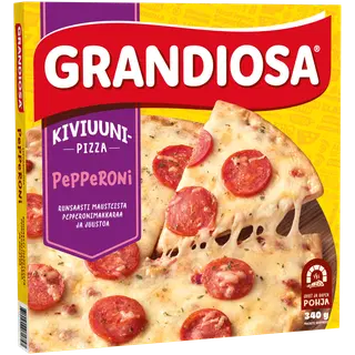 Grandiosa Pepperoni Kiviahjupitsa 340 g