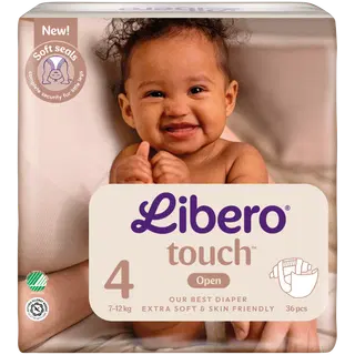 Libero Touch teipmähkmed S4 36tk 7-12 kg