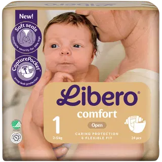 Libero Comfort S1 teipmähkmed 24tk, 2-5kg