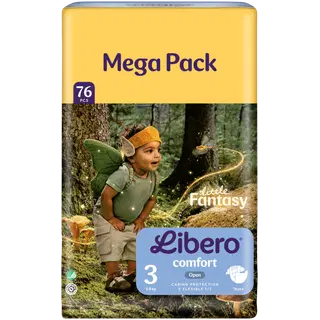 Libero Comfort S3 teipmähkmed, 76tk, 5-8kg